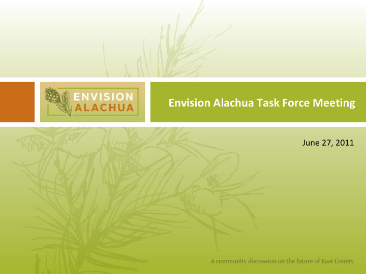 envision alachua task force meeting