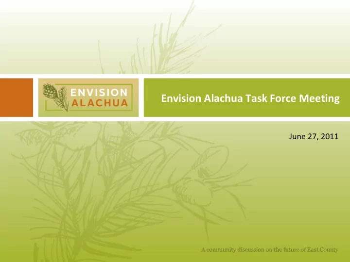 envision alachua task force meeting