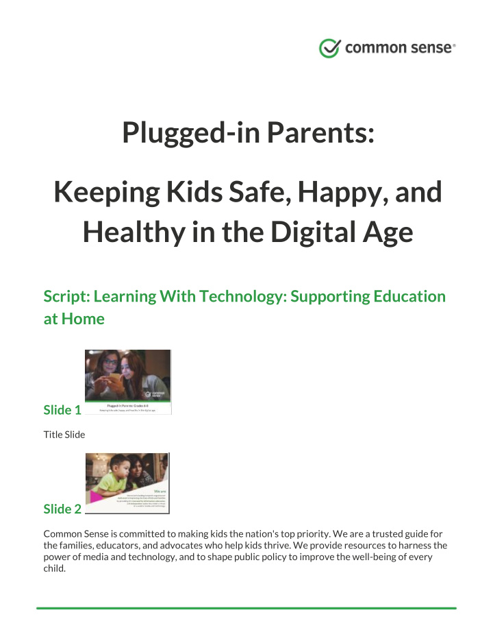 plugged in parents keeping kids safe happy and healthy in