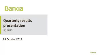 presentation  3Q 2019  28 October 2019  1  Disclaimer  This document was originally prepared in