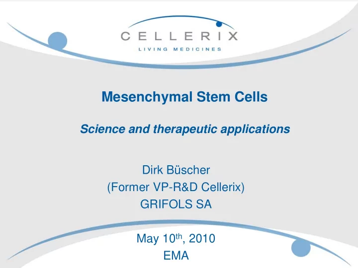 mesenchymal stem cells