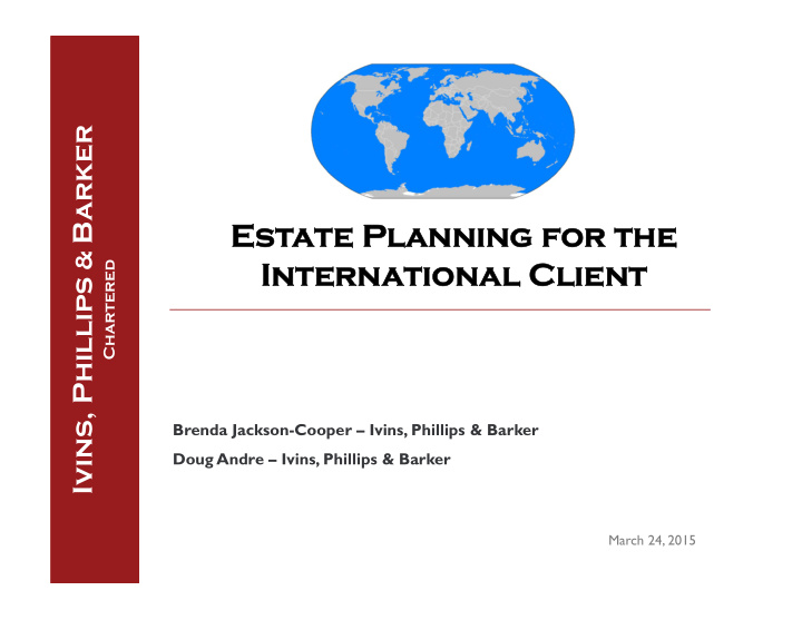 es estate planning f planning for t r the e int