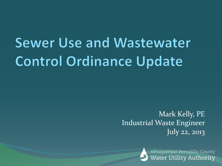 what is the sewer use and wastewater control ordinance