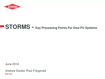 Introduction   2010 REACH presented the PU  world a challenge with the need  to move away from