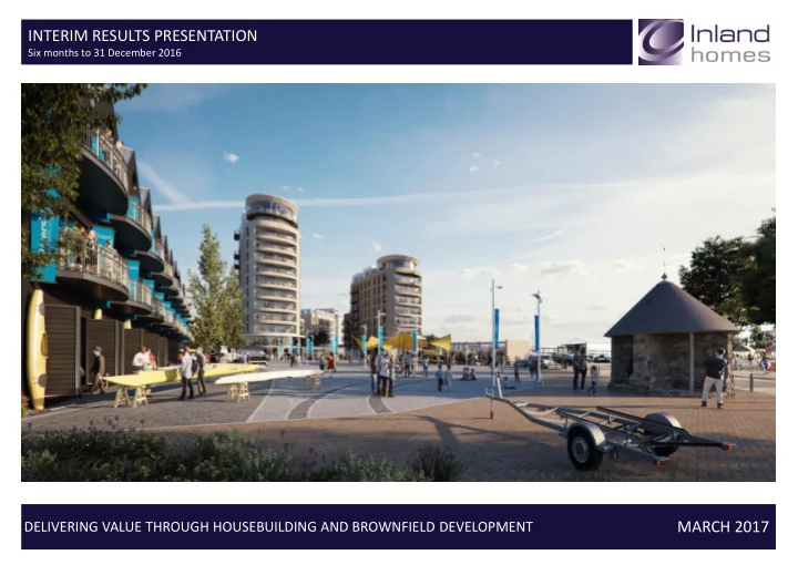 interim results presentation