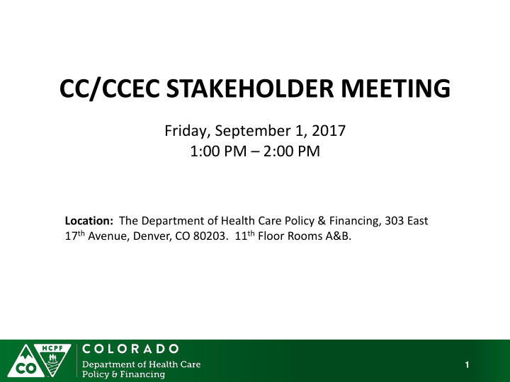 cc ccec stakeholder meeting
