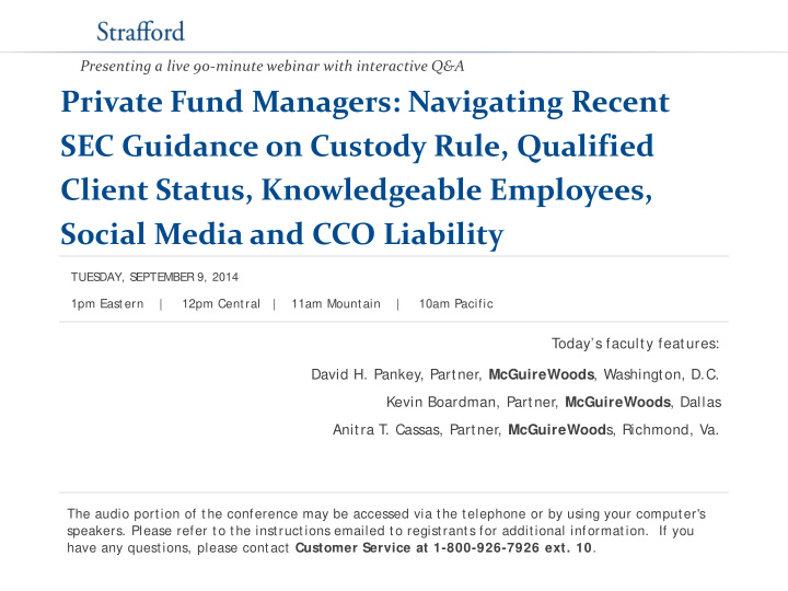 private fund managers navigating recent sec guidance on