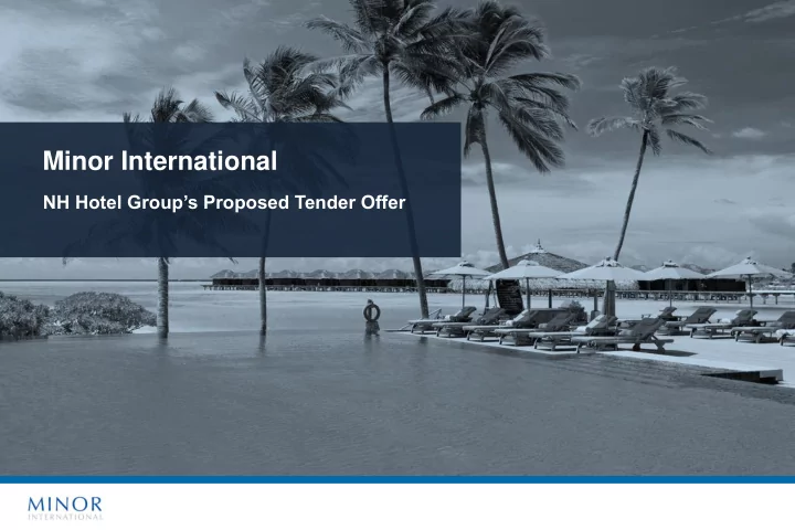 minor international