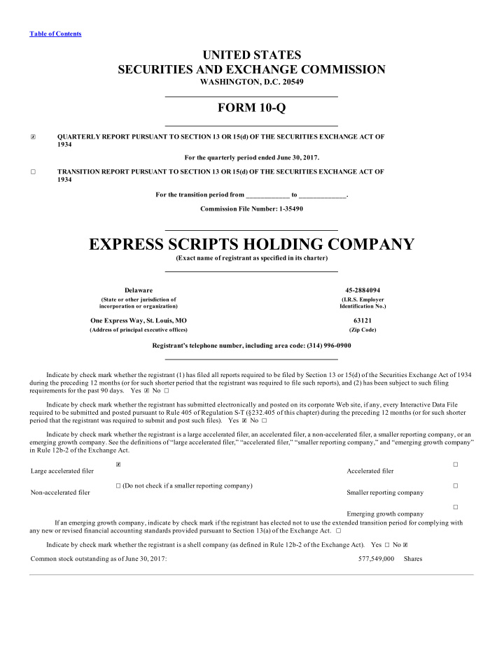 express scripts holding company