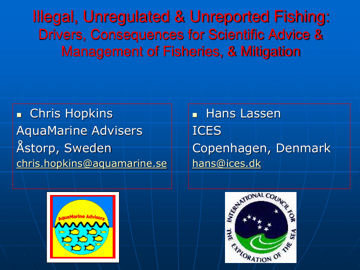 illegal unregulated unreported fishing