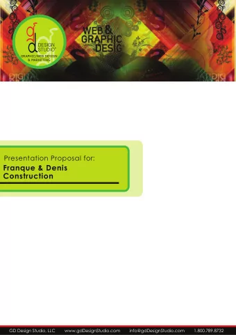 Franque &amp; Denis  Construction  GD Design Studio, LLC        www.gdDesignStudio.com