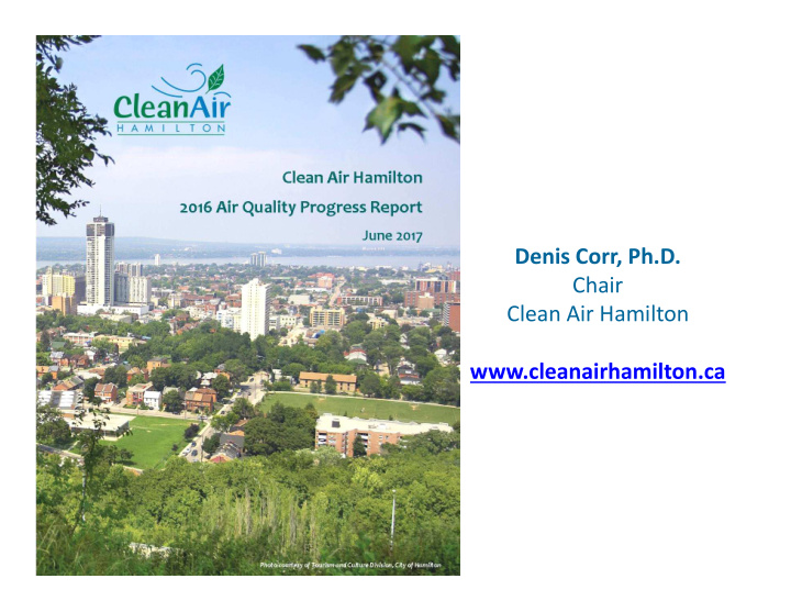 denis corr ph d chair clean air hamilton clean air