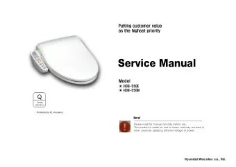 Service Manual  Model   HDB-550E   HDB-550N  Q  Qualty  assurance  Protected by PL
