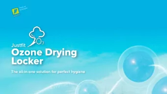 Justfit   Ozone Drying  Locker  The all-in-one solution for perfect hygiene  for  for  for  for