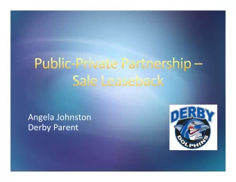 Angela Johnston Derby Parent  Definitions Sale Lease  back  An arrangement in which one party