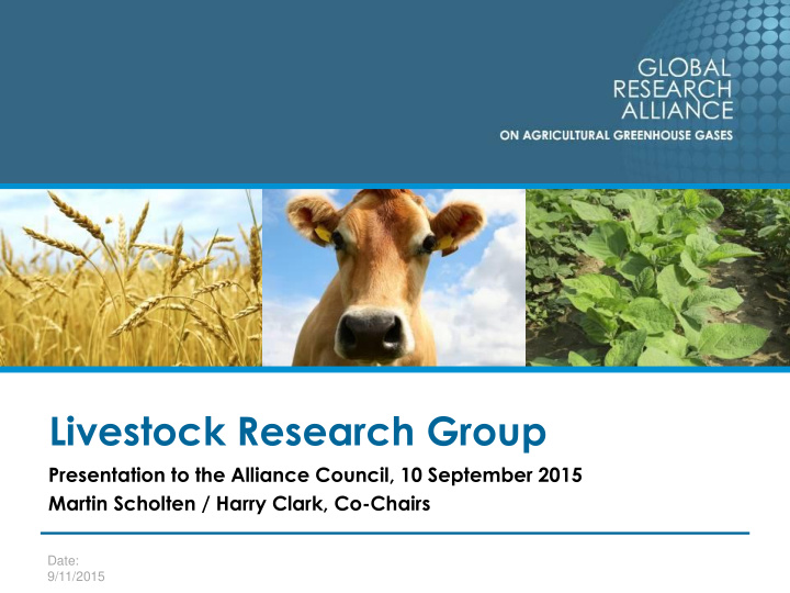 livestock research group