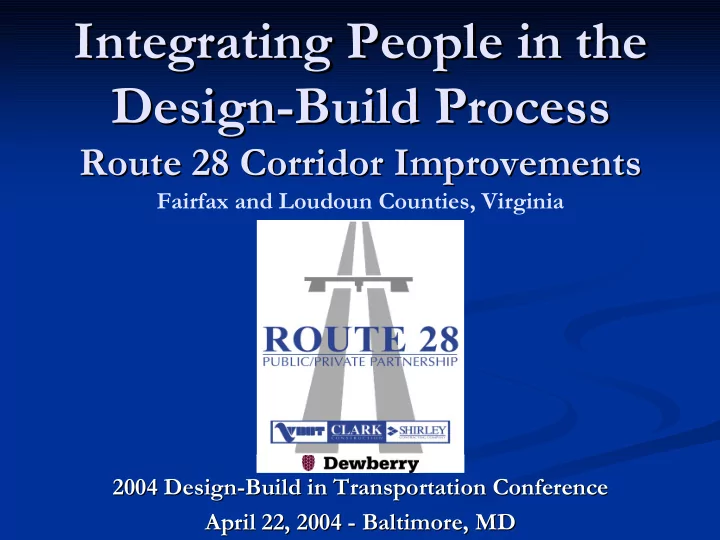 integrating people in the integrating people in the