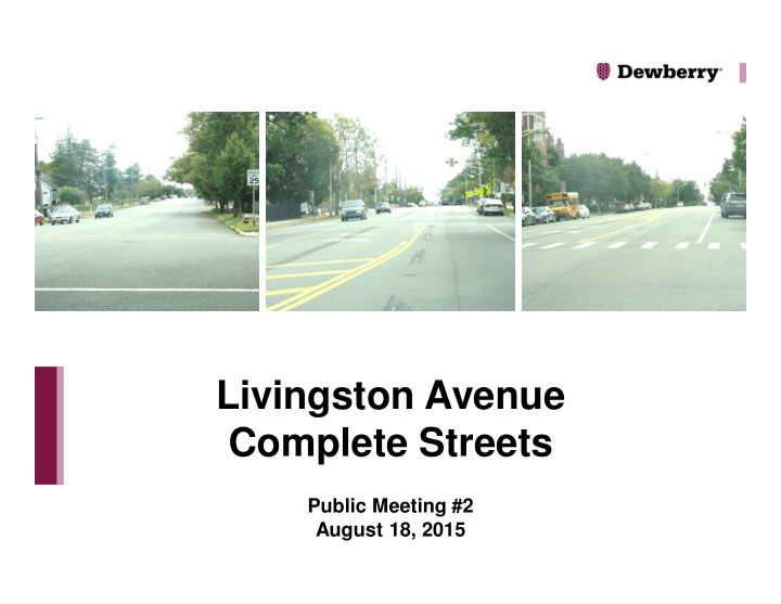livingston avenue complete streets