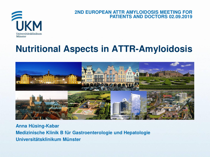 nutritional aspects in attr amyloidosis