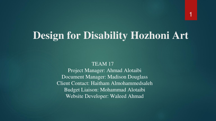 design for disability hozhoni art