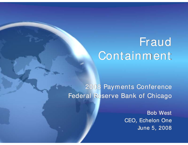 fraud d containment containment