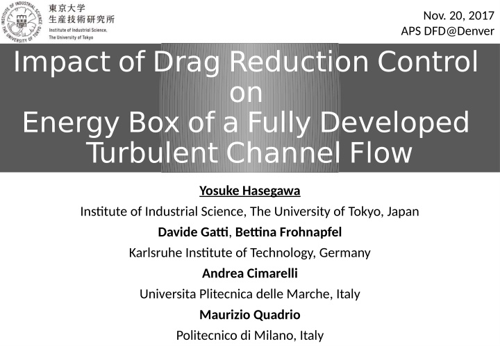 impact of drag reduction control on energy box of a fully