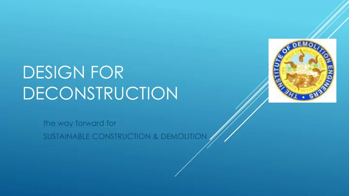 deconstruction