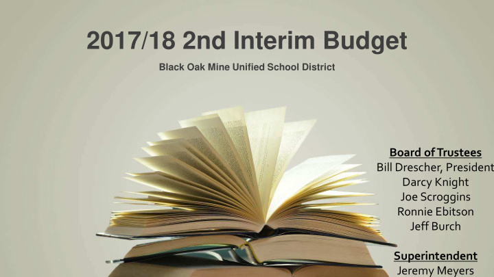 2017 18 2nd interim budget