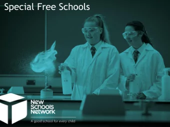 Special Free Schools  About New Schools Network  Independent charity, founded in 2009