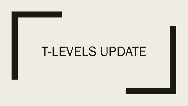 t levels update say hello