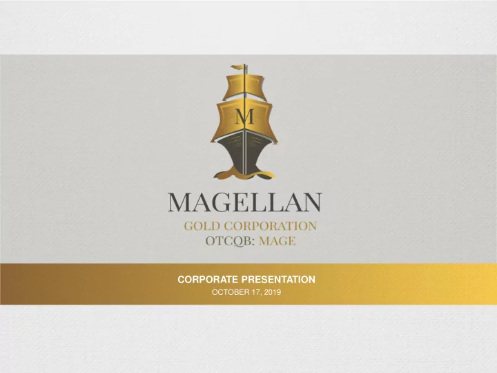 corporate presentation