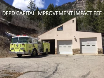 DFPD CAPITAL IM  IMPROVEMENT IM  IMPACT FEE  Impact Fee Methodology Demand Units  residential