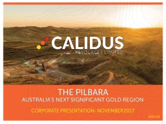 DISCLAIMER  This presentation does not constitute investment advice. Neither this presentation nor