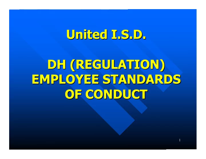 united i s d united i s d dh regulation dh regulation