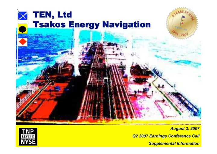 ten ltd ten ltd tsakos energy navigation tsakos energy