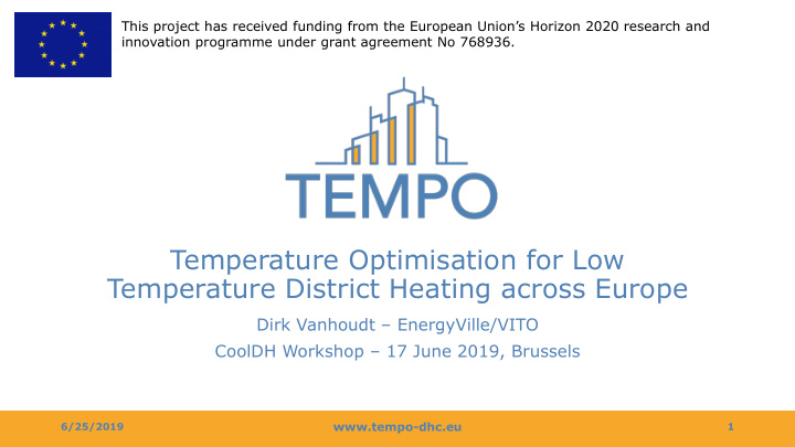 temperature optimisation for low temperature district