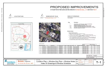 T-1  Date:  11/30/2016  1  06/23/2016  Index Of Drawings &amp; Window Schedule  2-4 Fl  29 West 8th