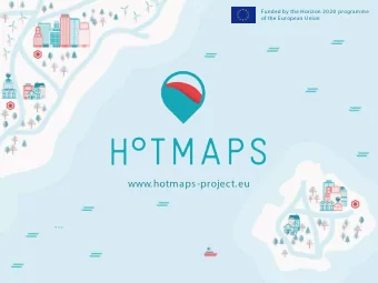 www.hotmaps-project.eu    1  Funded by the Horizon 2020 programme  Funded by the Horizon 2020