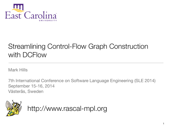 streamlining control flow graph construction with dcflow