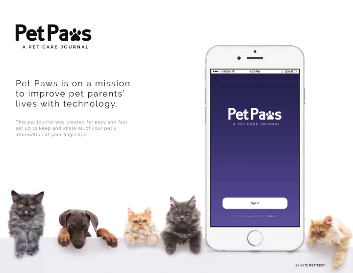 pet paws is on a mission to improve pet parents lives