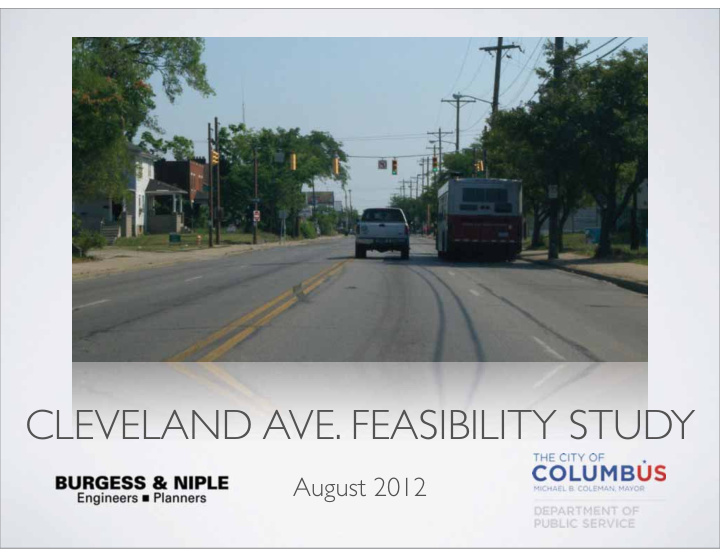 cleveland ave feasibility study