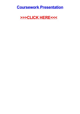 &gt;&gt;&gt;CLICK HERE&lt;&lt;&lt;  Coursework presentation North Somerset proofread my
