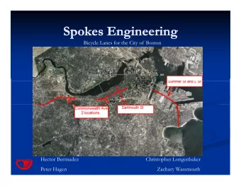 Spokes Engineering  Spokes Engineering  Spokes Engineering  Spokes Engineering  Bicycle Lanes for
