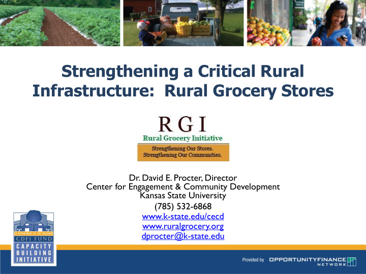 strengthening a critical rural infrastructure rural