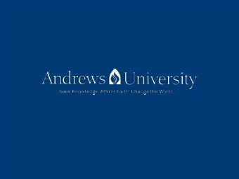 Snapshot on Andrew s, 2 0 1 6  Assessm ent of  Key Perform ance I ndicators  Office of