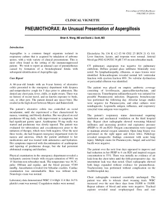 Aspergillus. This was felt to represent contaminant or  Mycetoma formation in emphysematous bulla