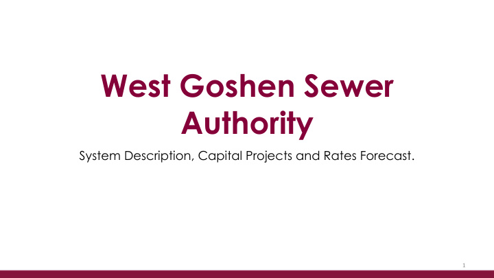 west goshen sewer authority