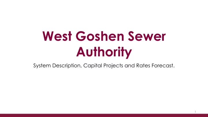 west goshen sewer authority