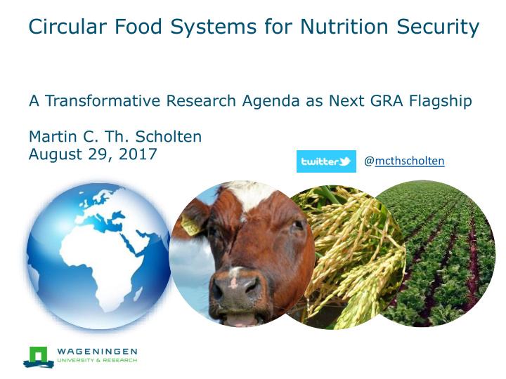 circular food systems for nutrition security
