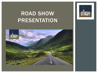 PRESENTATION  AGENDA  Introduction - Objective  Where are we now?  Business Club